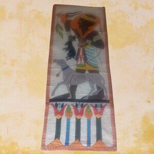 VINTAGE EGYPTIAN HANDMADE APPLIQUE WALL ART